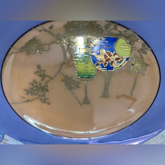 Super rare vintage Noritake China iridescent hand painted china 13 pieces - Picture 6 of 17